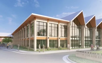 Artists rendering of the Clark Center