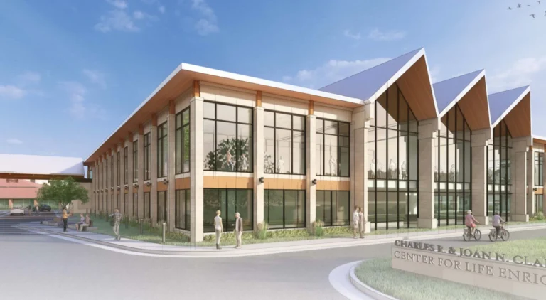 Artists rendering of the Clark Center